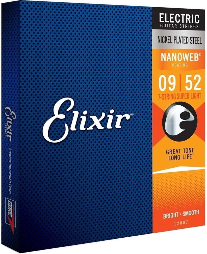Cordes Guitare 7 Cordes Elixir 12007 pour Son Cristallin et Durable - 2