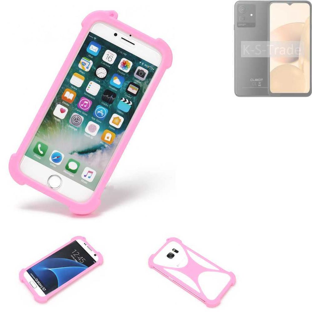 K-S-Trade Handy Hülle kompatibel mit Cubot Note 50 Schutz Hülle Bumper Silikon Schutz Hülle Cover Case Silikoncase Silikonbumper TPU Softcase
