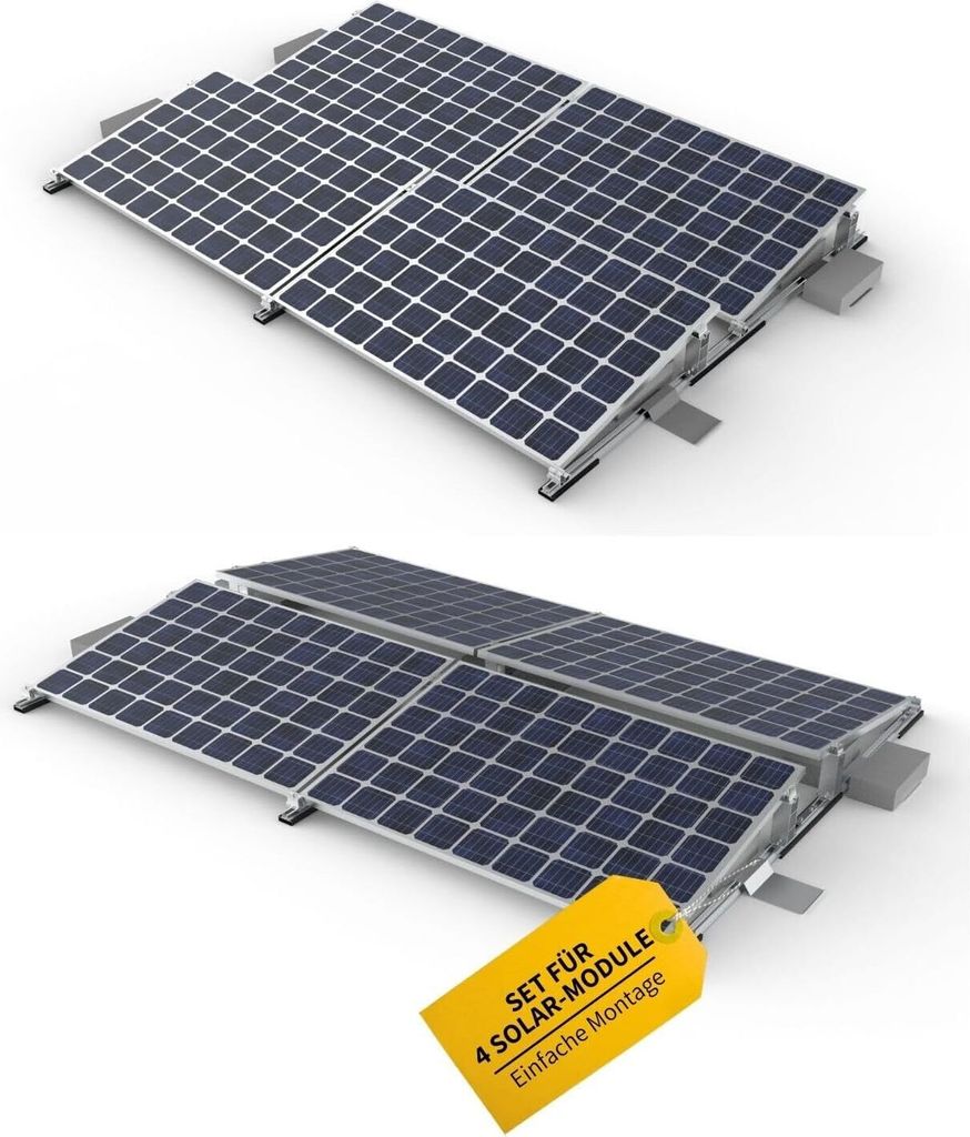 Avoltik Montageset für 4 Solar Module  Solarmodulhalterung Produktbild 