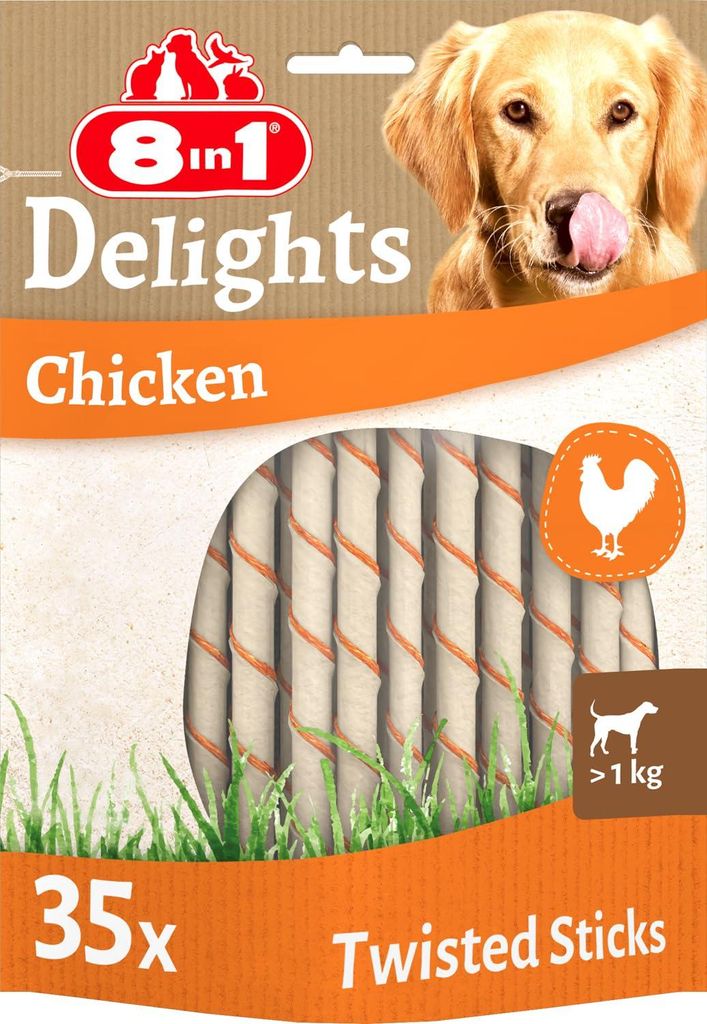 8in1 Delights Twisted Sticks 35 Stück