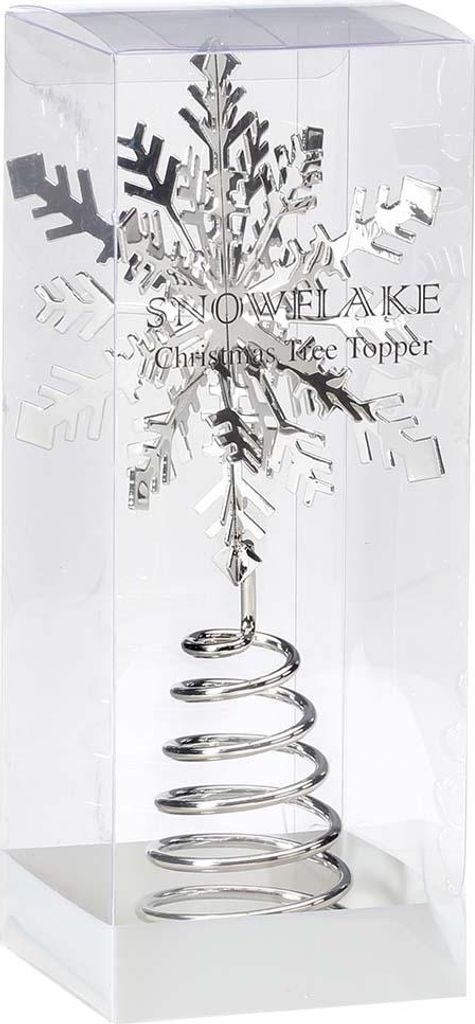 Spitze Schneeflocke 19cm Silber