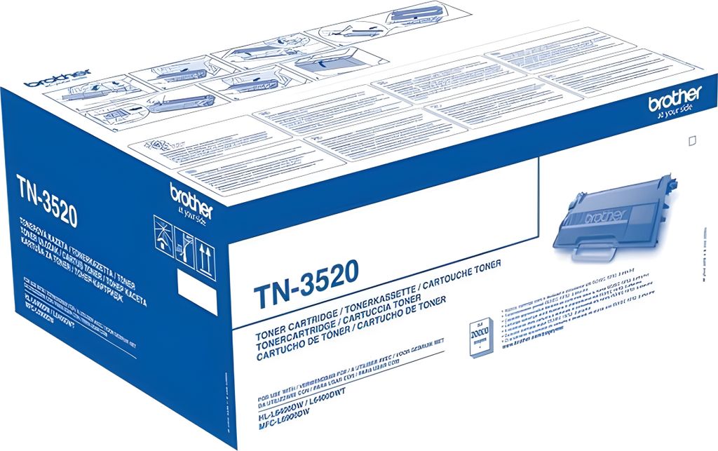 Brother TN-3520 tonerová kazeta 1 ks originálna čierna Obrázok produktu 