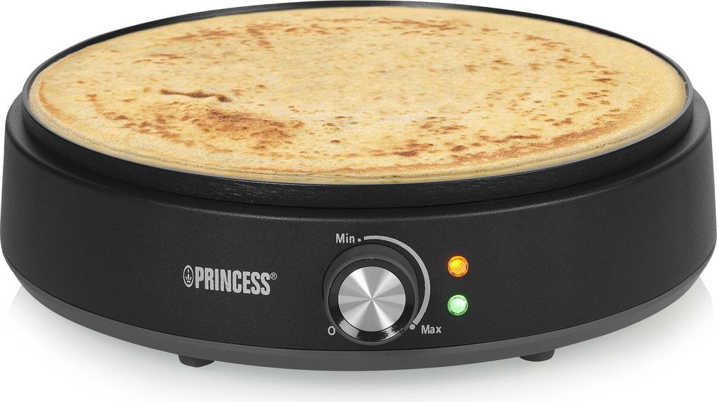 Princess 01.492235.01.001 Crepe-Maker Deluxe, 1 Crepe(s), Schwarz, 30 cm, Kunststoff, Drehregler, 0,8 m