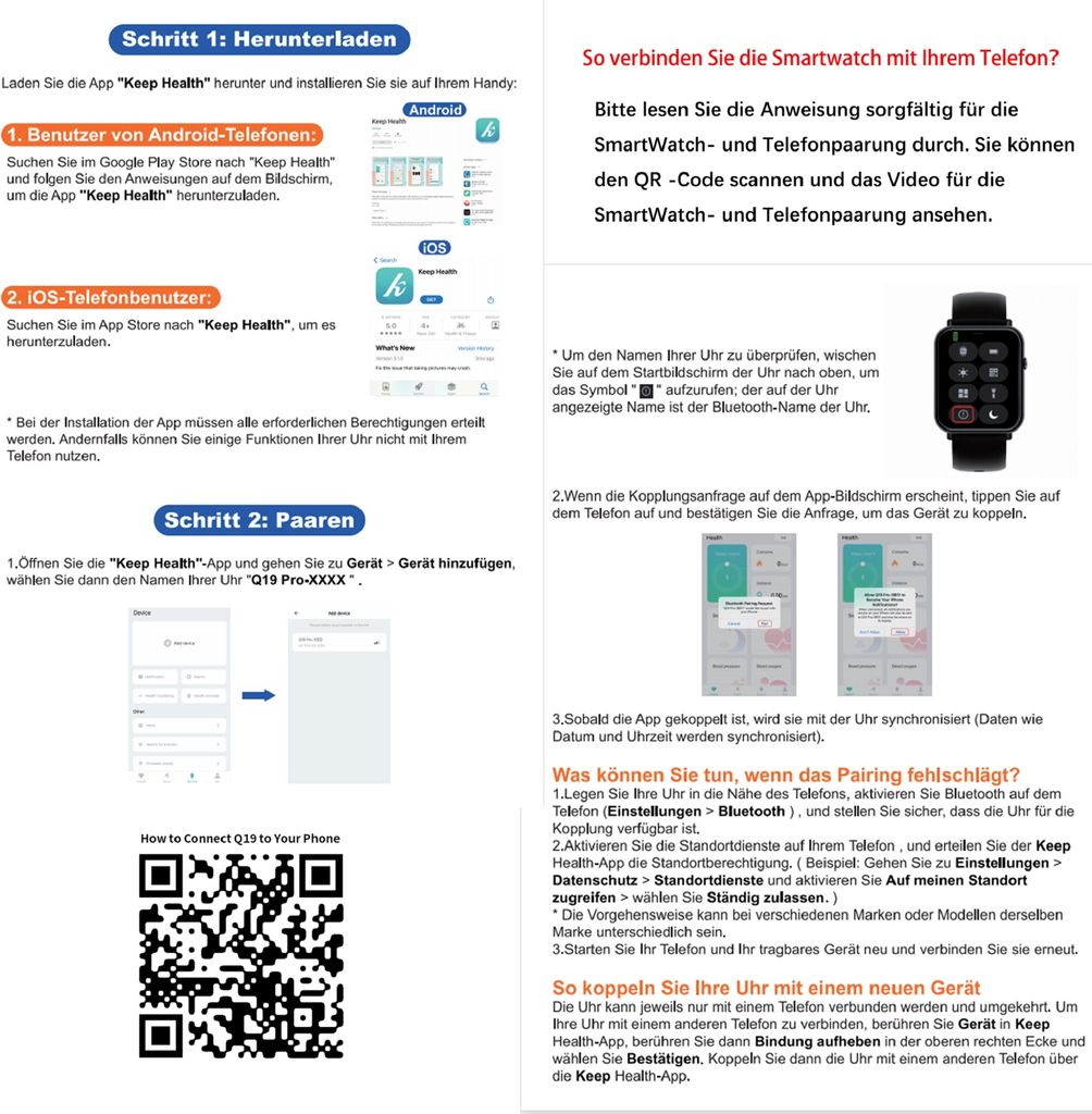 Smartwatch, Smartwatch Damen Herren, 1.69" HD Fitness Produktbild 9