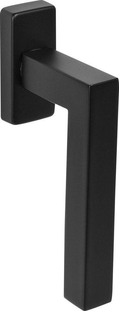 MARCHESI Fenstergriff MALMÖ eckige Rosette, Edelstahl schwarz matt