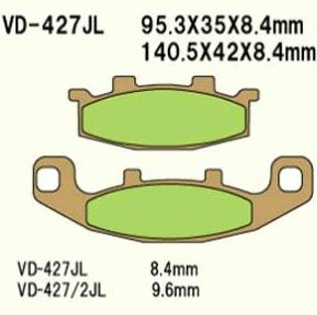 Vesrah Vd-427Jl Bremsbeläge