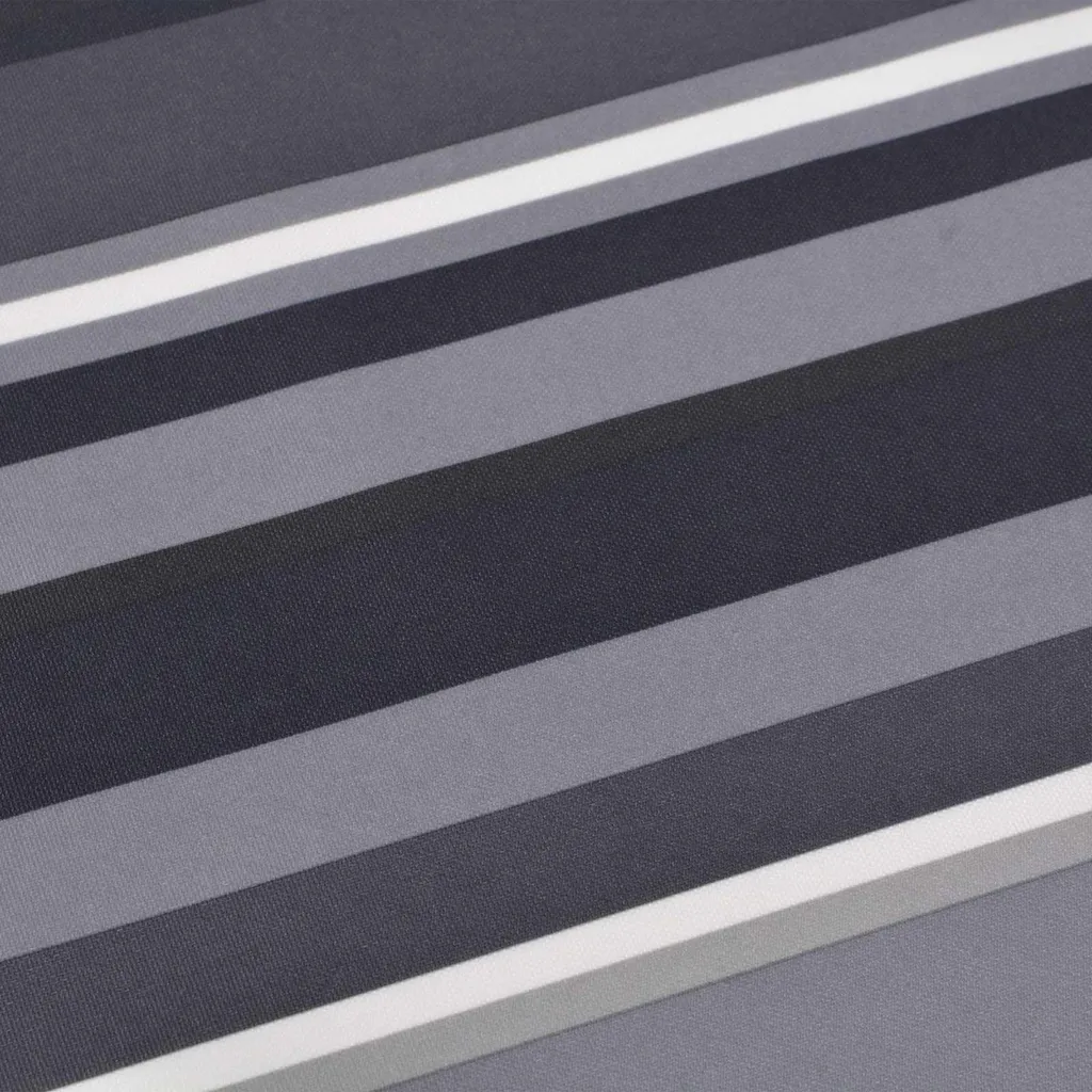 Pare-vue balcon Oxford 90x400 cm gris rayé avec protection anti-UV