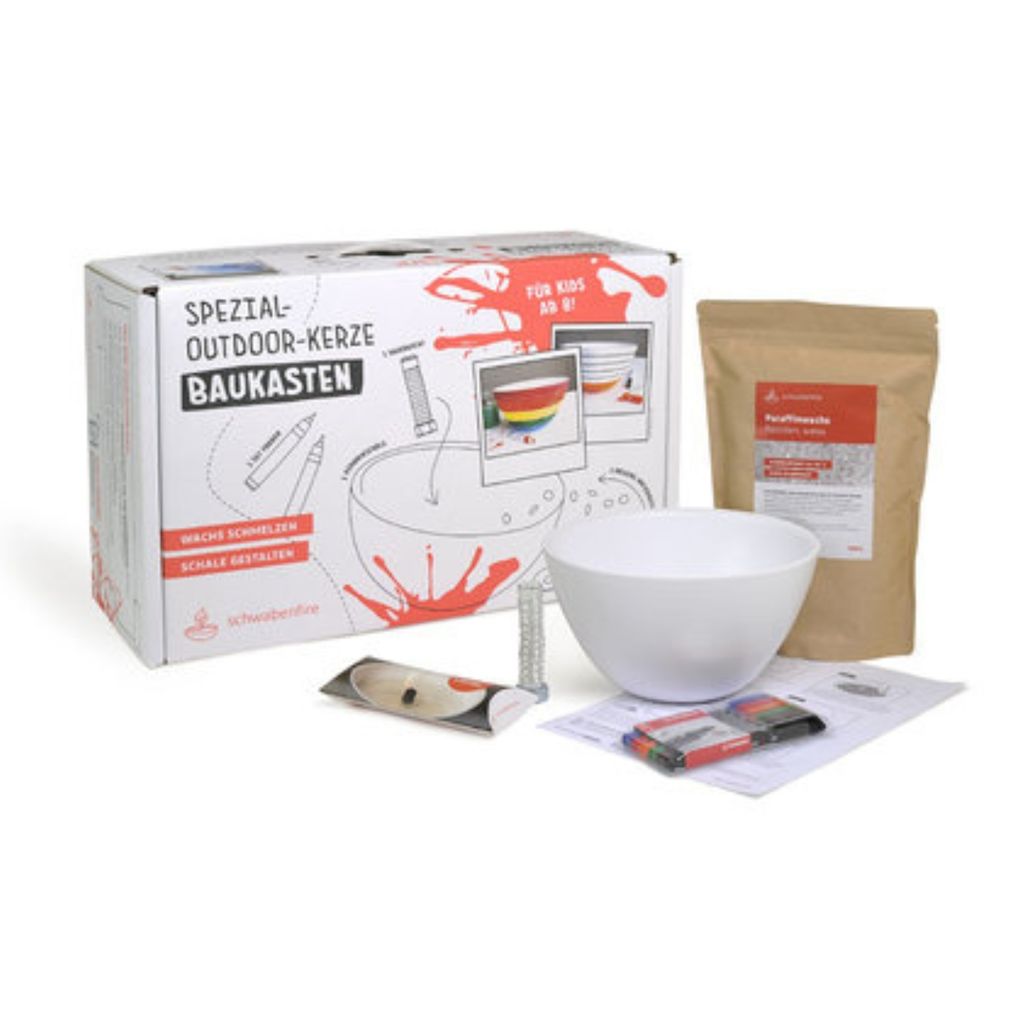 Schwabenfire Outdoor-Kerze Baukasten Set kerzen selber machen Set Kerzen Bauset