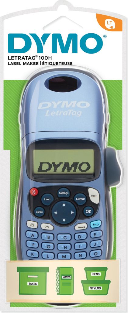 DYMO LetraTag LT-100H blau  Handgerät      ABC-Tastatur Produktbild 