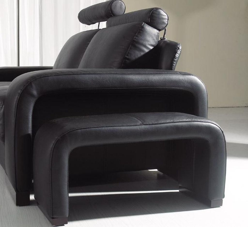 Zweisitzer 2 Sitzer Sofa Couch Polster Couchen Sofas mit Hocker Garnitur Polster
