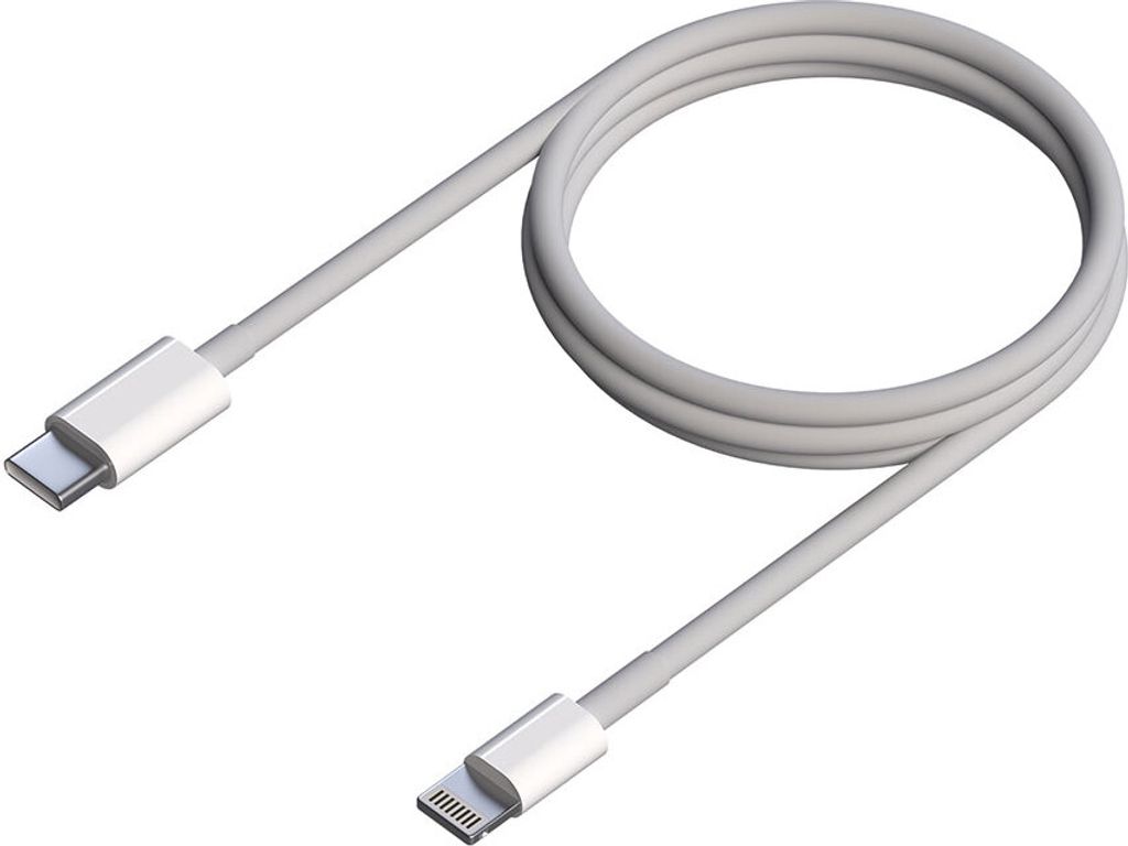 Kabel USB-C a Lightning Aisens A102-0543 Blanco 50 cm (1 unidad)