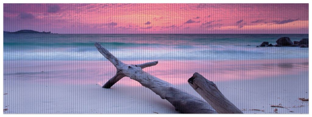Wallario Duschmatte Antirutschmatte Badmatte Fußmatte Abendhimmel bei Sonnenuntergang, Größe ca. 180 x 65 cm