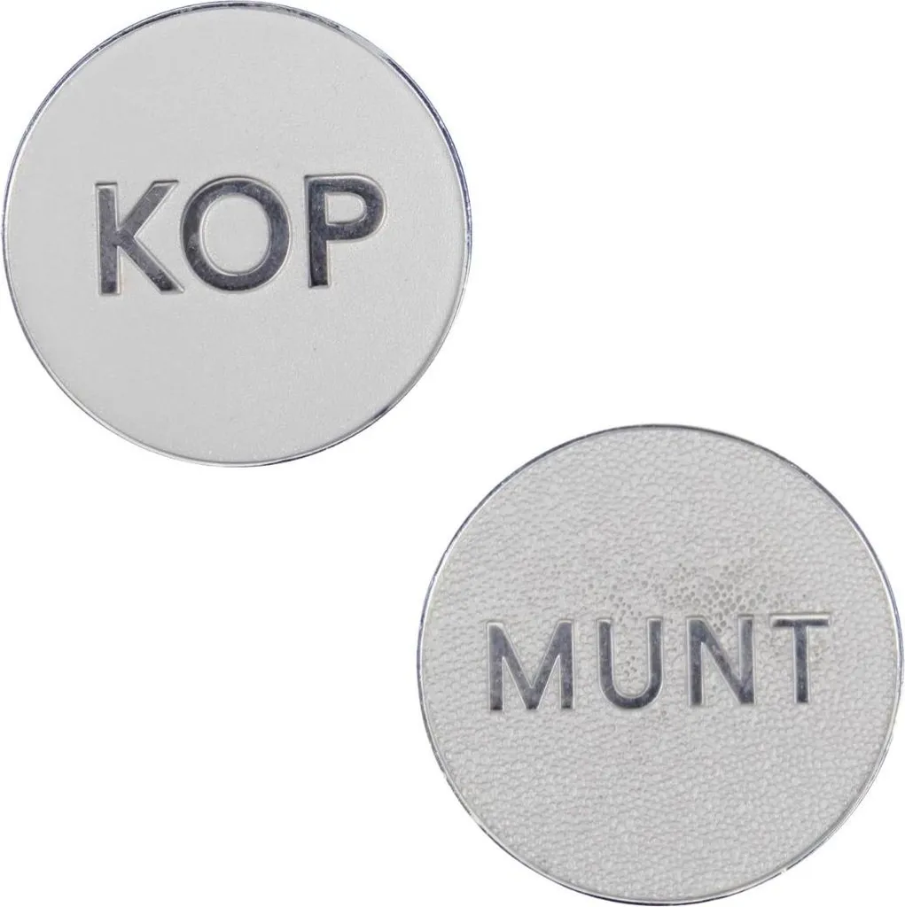 Évitez les litiges : Lot de 5 jetons de tirage au sort Mint Ø35x3mm Pro
