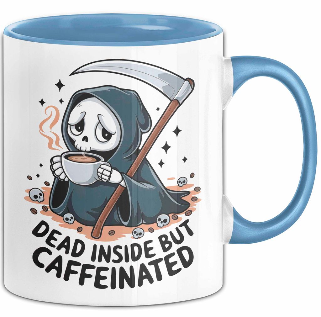 Dark Humor Fan Tasse Geschenk Lustige Geschenkidee Spruch Für Sarkasmus Liebhaber (Blau)