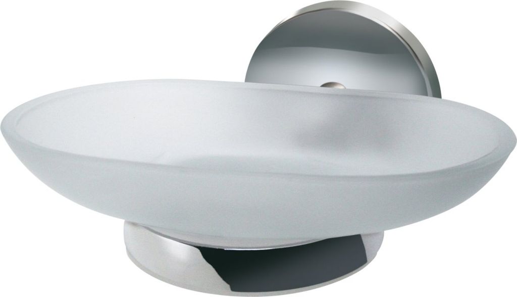 Fackelmann Glas mit Halter VISION, Glas-Zahnputzbecher mit Produktbild 