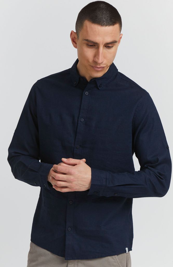 INDICODE IDHanko Herren Freizeithemd aus Leinenmix Hemd