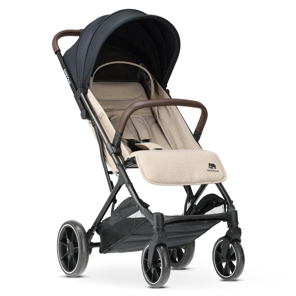 DERYAN Rolo XL Luxus Leichtgewicht Buggy - Nougat