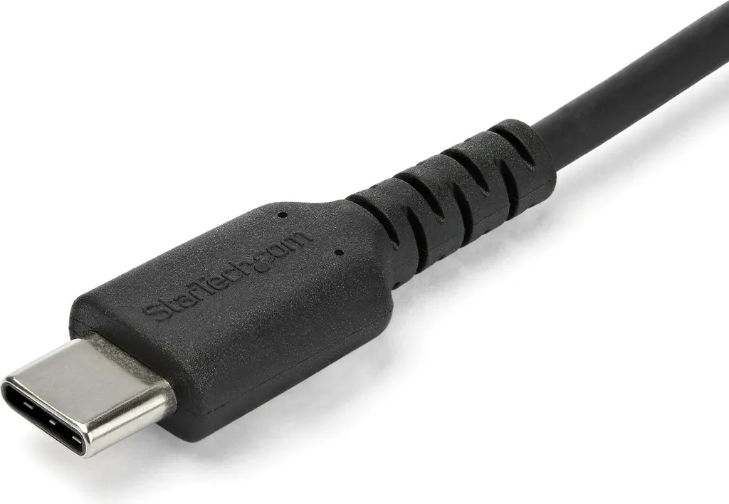 StarTech.com Cavo di Ricarica USB-A a USB-C da 2m - Resistente Cavetto USB-C di Ricarica Veloce e Sync da USB 2.0 a USB Type C 3A - Rivestimento in TPE e Fibra Aramidica M/M Nero - Samsung S10, Ipad Pro, Pixel - 2
