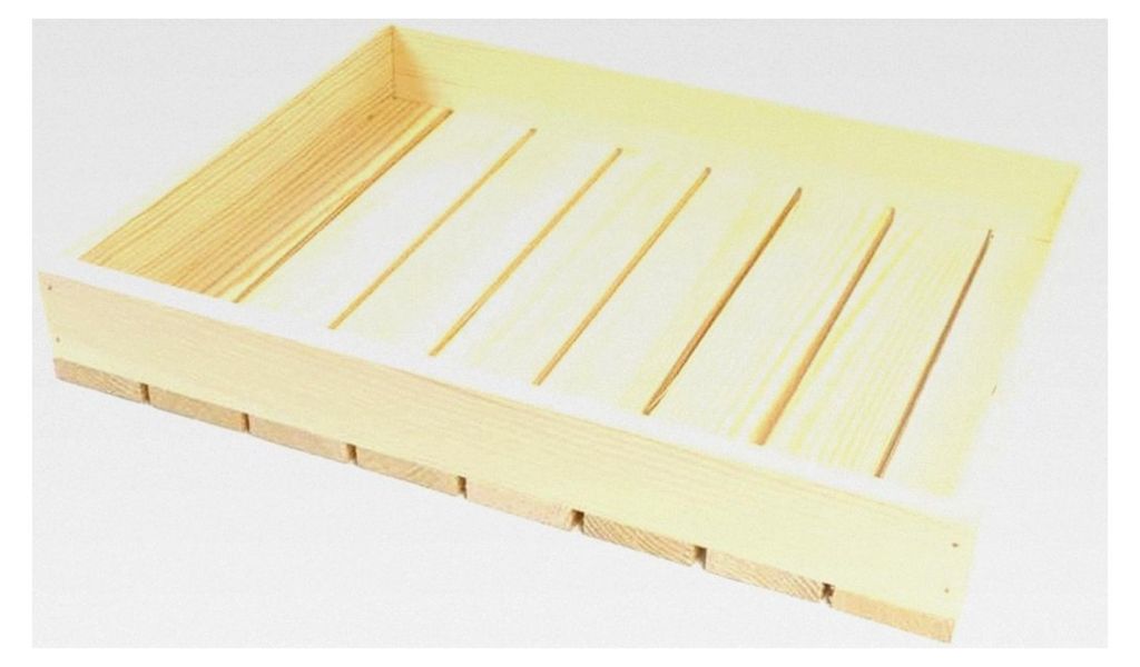 Holzkiste für Wein, Obst und Gemüse – Aufbewahrungskiste aus Holz, Vintage Deko für Innen und Außen, 40x30x6