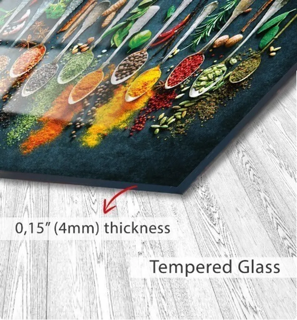 Tableau en Verre Haute Définition Wallity 0464 Design Multicolore
