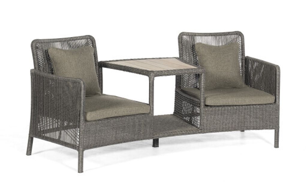 Sonnenpartner Luna Duo-Loungesessel Gartenstuhl Alu mit Produktbild 