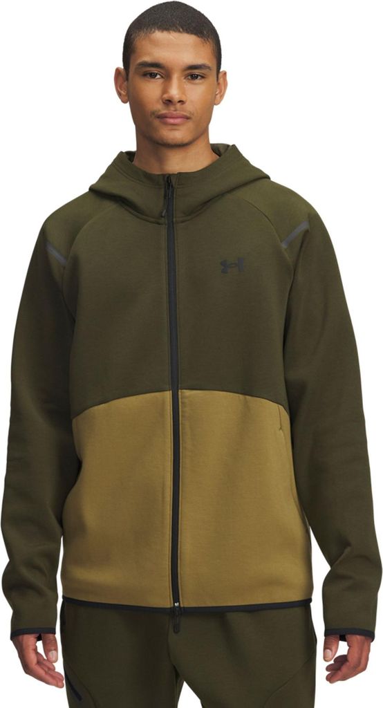 Under Armour Ua Unstoppable Flc Fz Hd Eu - expedition green, Größe:XS