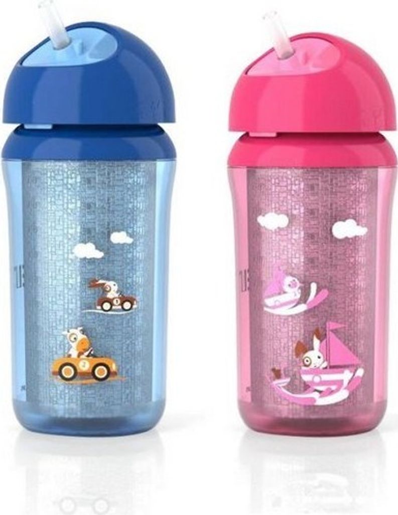 Philips AVENT Isolierter Strohhalmbecher SCF766/00, Mehrfarbig, Indonesien, 80 mm, 260 mm, 180 g, 1 Stück(e)