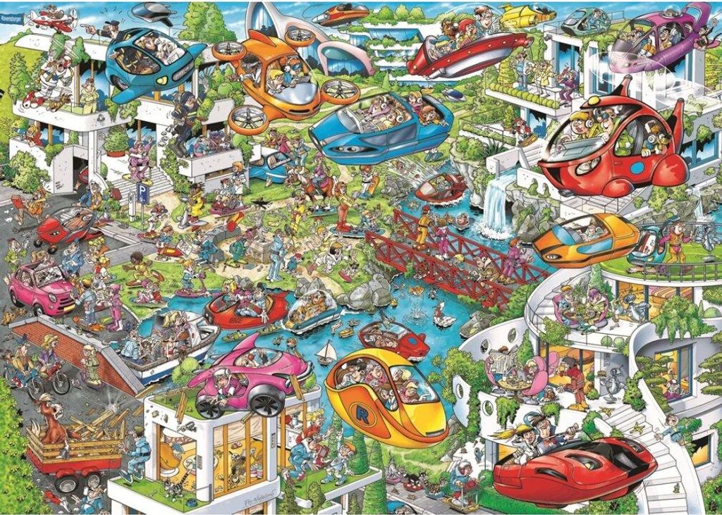 RAVENSBURGER Puzzle Ray' s Comic - Die Zukunft von 1000 Produktbild 