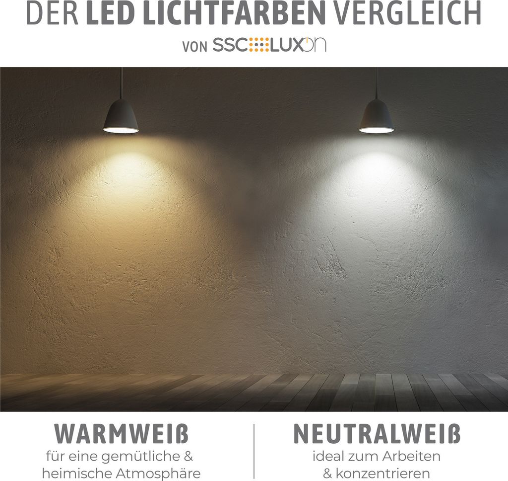 CELI-WX Bad Aufbaustrahler IP44 schwarz mit GX53 LED Leuchtmittel 5W warmweiß 230V, Stückzahl:1er Set