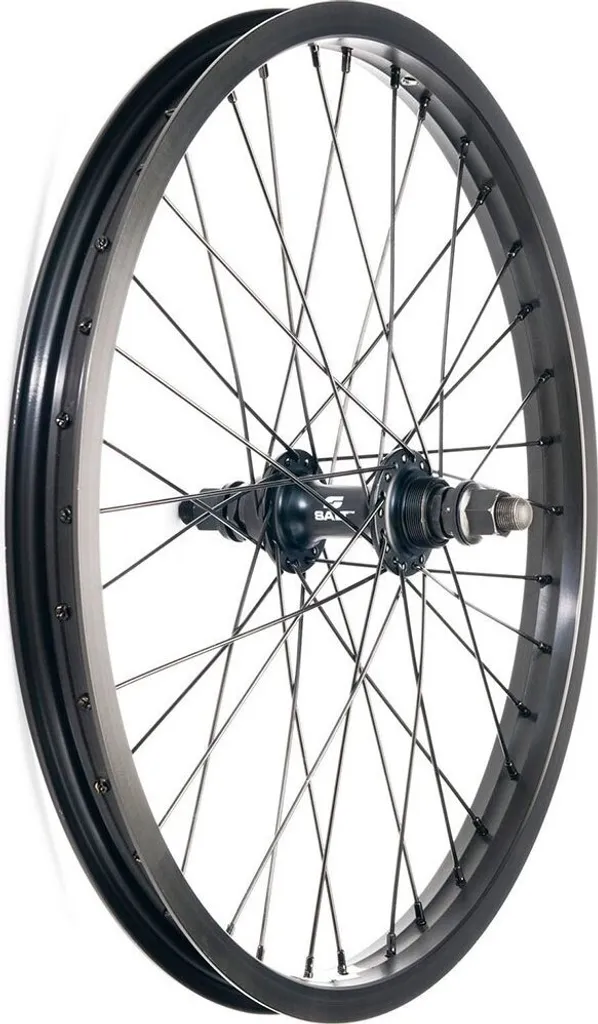 Roue arrière 20 pouces pour vélo pliant ou BMX Salzrookie 36 trous noire
