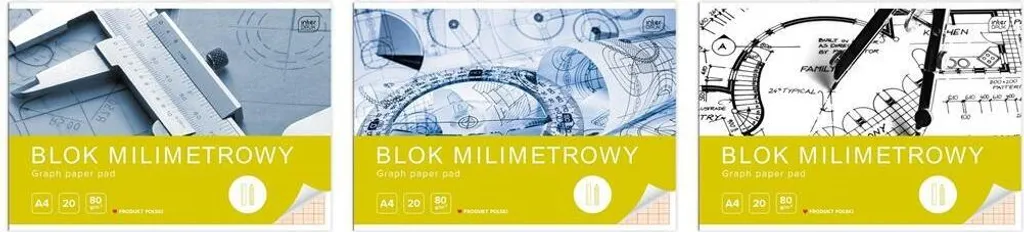 Bloc millimétré A4 tracé précis pour schémas techniques lot de 10