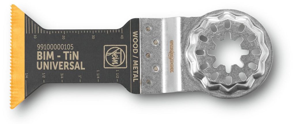 Fein E-Cut Universal-Sägeblatt mit Titanbeschichtung, Länge 55 mm, Breite 44 mm, VE 5 | 99100000107