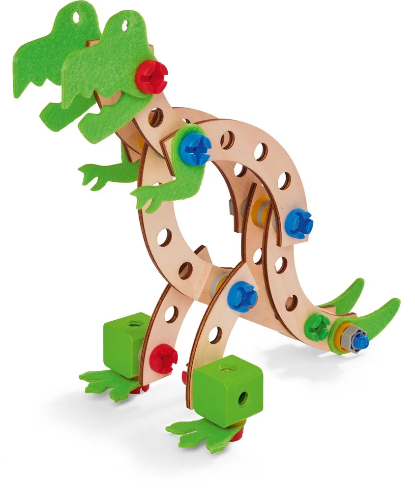 Jeu de construction bois 100 pièces Eichhorn - Blocs multi-couleurs - 9