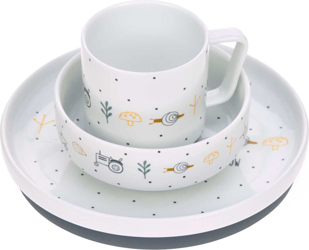 Lässig Service de vaisselle en porcelaine et silicone Image du produit 