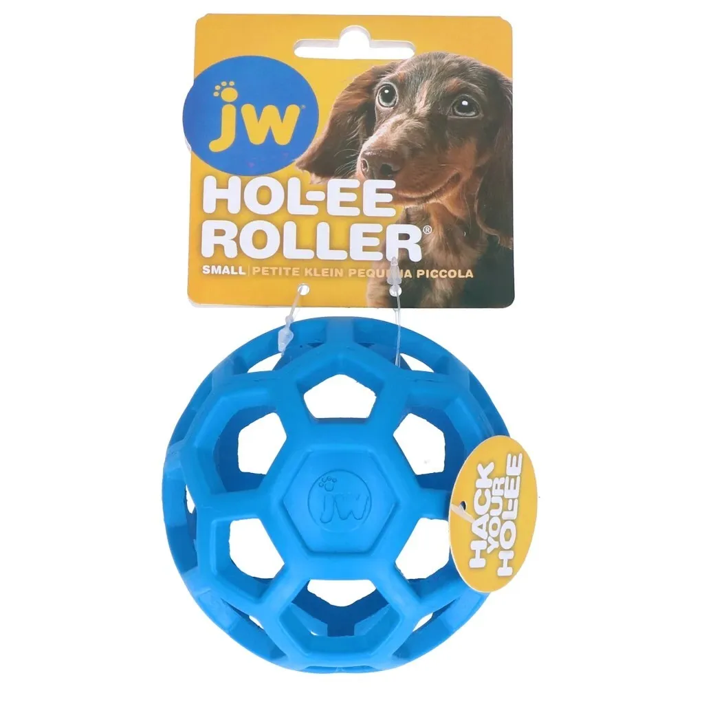 Palla JW Hol-ee Roller S Blu Scuro | Gioco Cane Resistente e Sicuro