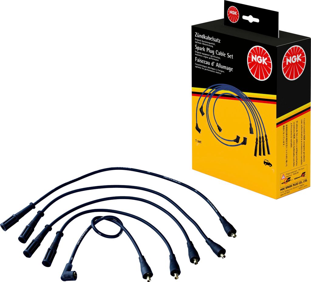 Zündleitungssatz 5 Kabel schwarz NGK Aftermarket-Expertise für LANCIA DELTA