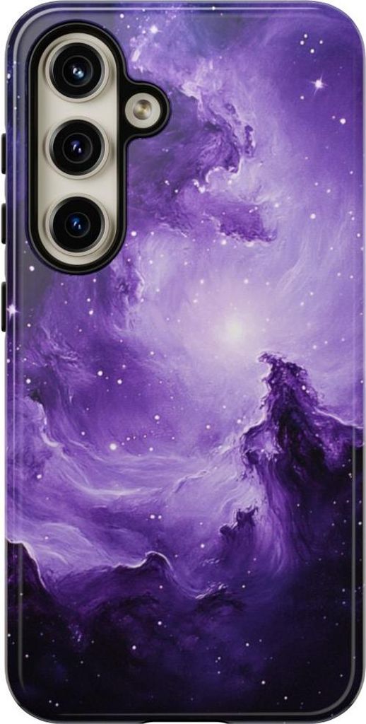 Lila Nebelgalaxie – Hülle Kompatibel mit Samsung Galaxy S24
