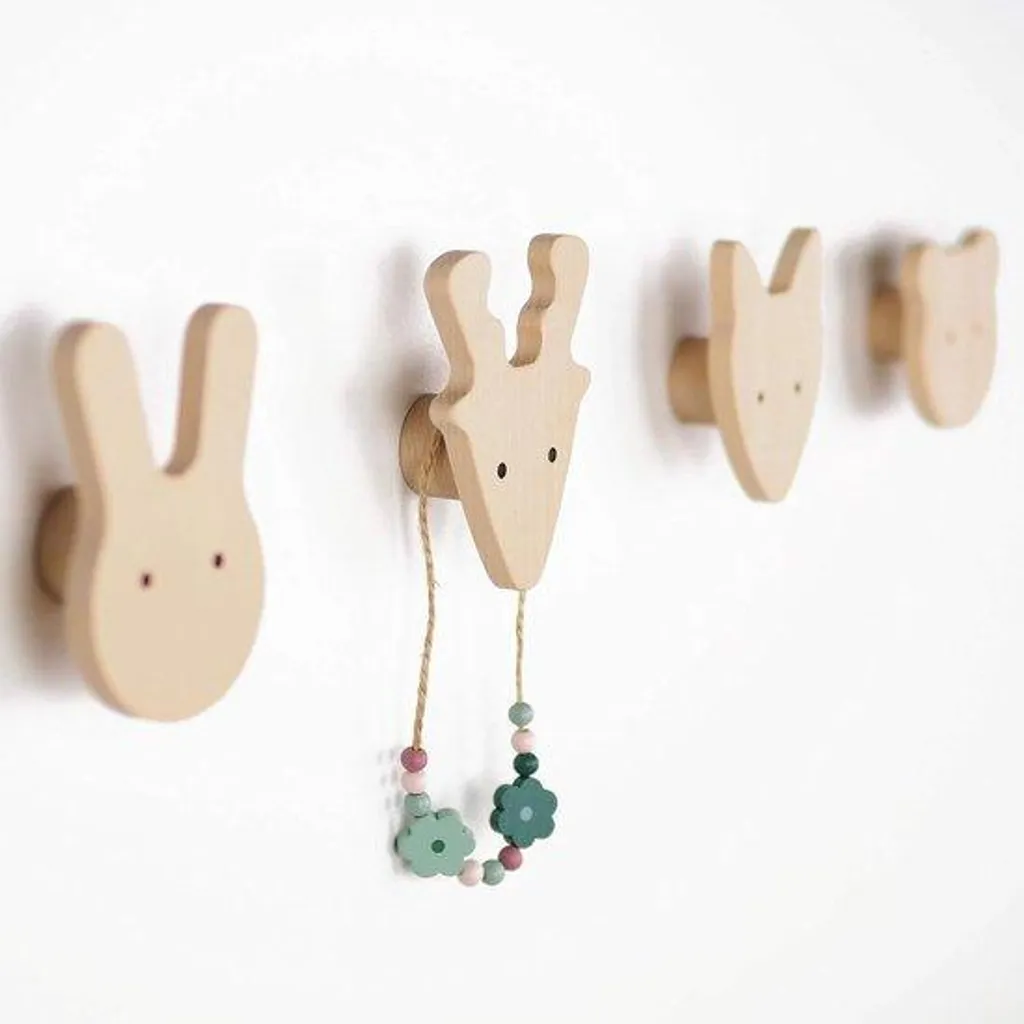 Maisonnettes pour animaux de forêt - Lot de 4 avec fixation incluses