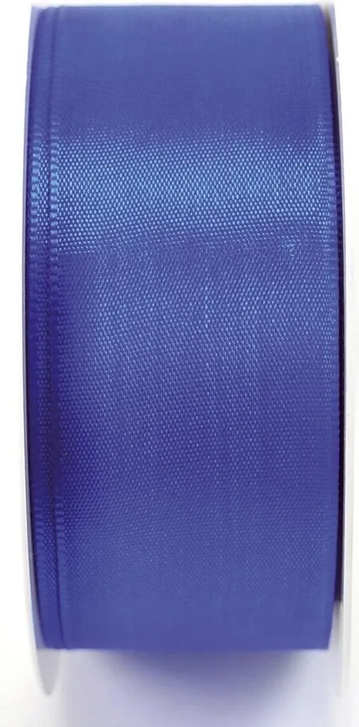Ruban de taffetas Goldina 8445040340050 bleu grain 40 mm x 50 m