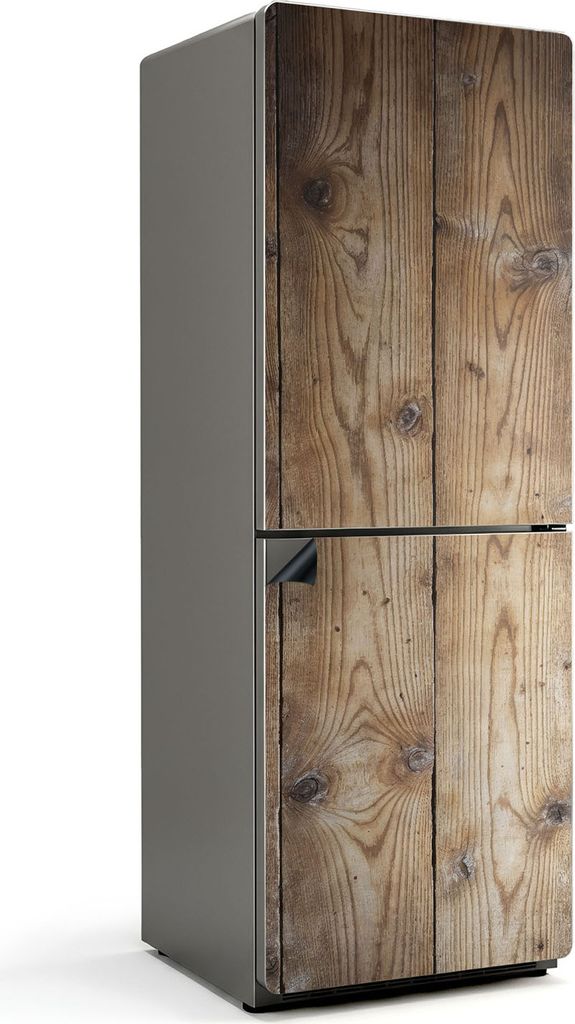 Vertikale Holzbretter – Magnetische Kühlschrank Abdeckung – Dekorfolie magnetisch Küche – Kühlschrank Magnet Deko – selbstklebende Magne...
