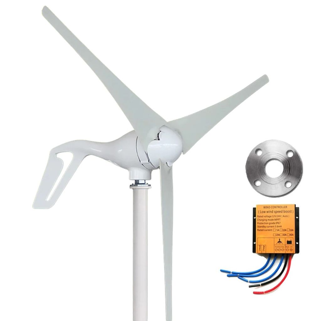 Windturbinengenerator, effiziente MPPT-Technologie, langlebiges Design, 400W 3 Blätter MPPT-a, 24V