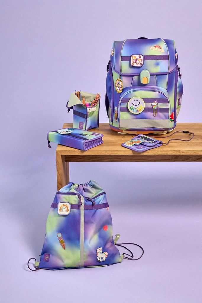 Lässig Boxy - Unique Gradient Lila Grün Set 7-teilig Produktbild 