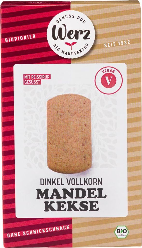 Dinkelvollkorn Mandelkekse vegan 125g Produktbild 