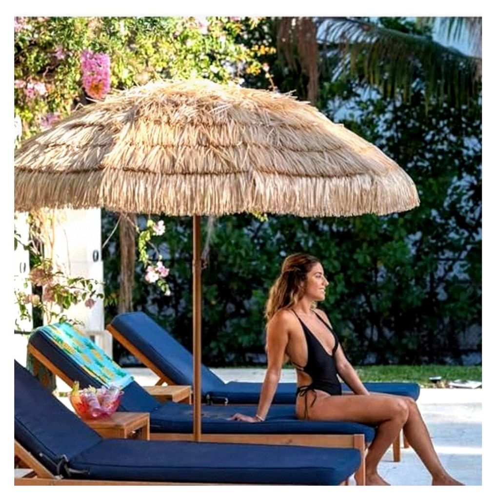 Hawaii Sonnenschirm: Großer Balkon- und Strandschirm, UV-Schutz, Stabiler Gartenschirm, Verstellbar, Ideal für Terrasse und Strand, Boho-Stil, Ho...