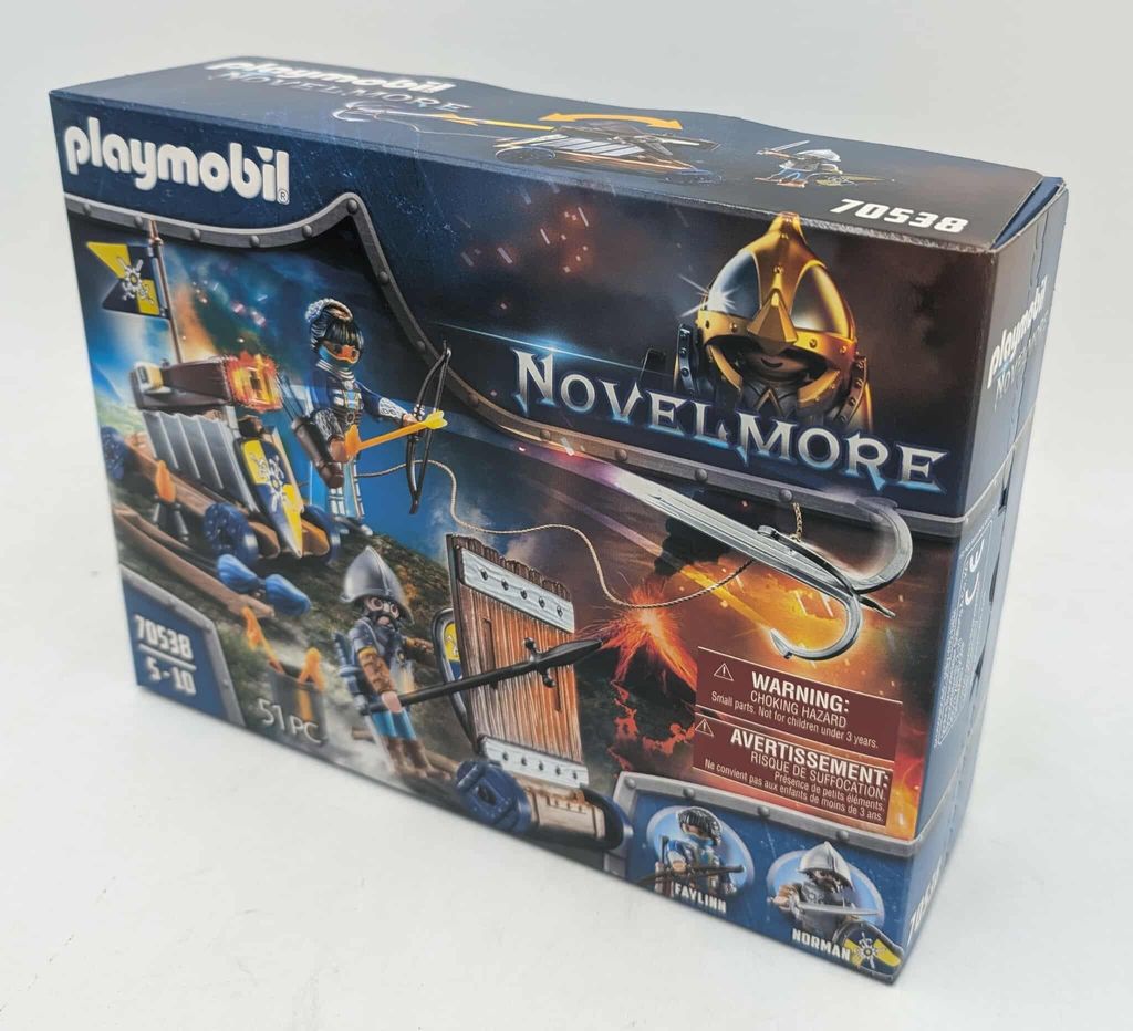 PLAYMOBIL Novelmore 70538 Angriffstrupp – Ritter-Set Mit Fahrbarer Armbrust, Schutzschild & 2 Figuren, Für Kinder 4-10 Jahre