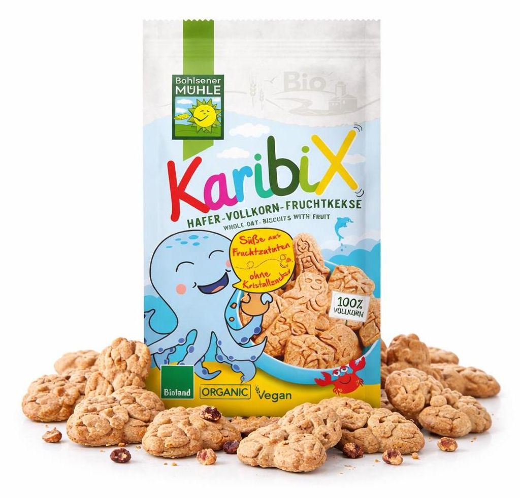 Bohlsener Mühle KaribiX Hafer-Vollkorn Fruchtkekse, ab 125 Produktbild 