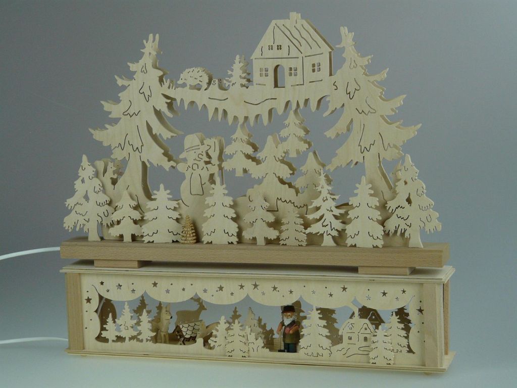 Original Erzgebirgischer Marken Schwibbogen Lichterbogen 50 x 43 cm K50-2_2