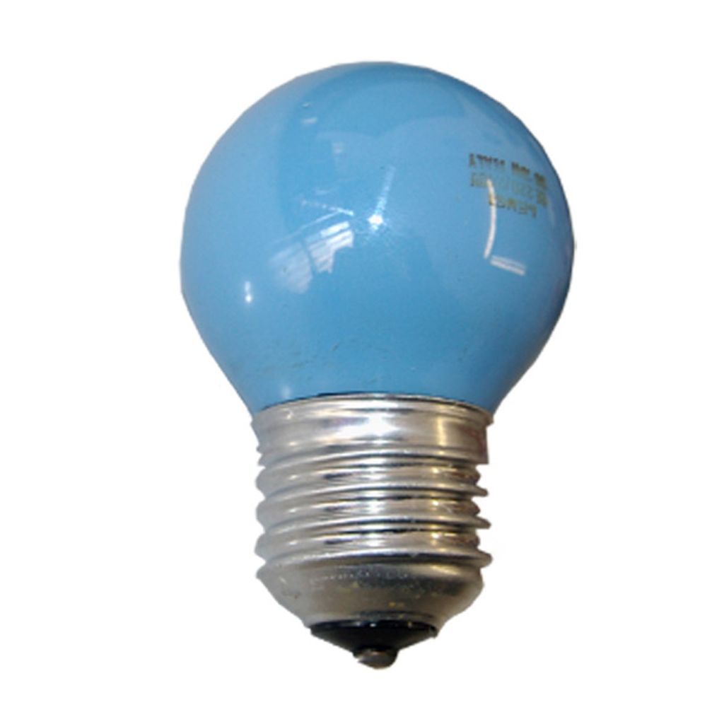 Merkur Glühbirne Tropfenlampe 15W E27 240V Blau Glühlampe Produktbild 