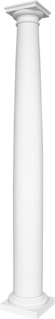 HEXIM Stuck Säule aus Polyurethanwählbar mit Schaft, Kapitell und Basis - griechisch römische Säulenelemente (N3025-1F Set) Wandsäule antik Pf...