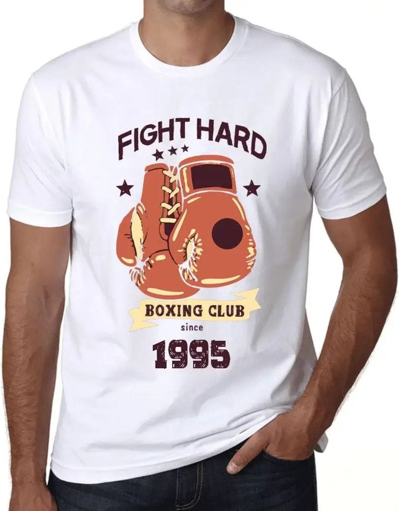 Herren Grafik T-Shirt Boxclub Kämpfen Sie hart seit 1995 – Boxing Club Fight Hard Since 1995 – Geschenk 29. Geburtstag Jahrestag 29 Jahre Jubi...
